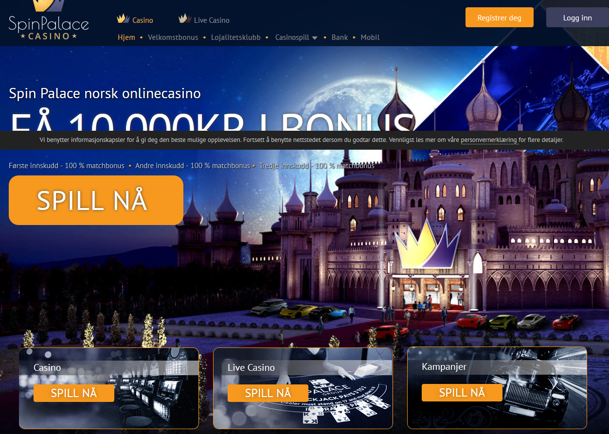 Spin Palace Online Casino | Aktiver din lukrative velkomstbonus Spin Palace Online Casino | Aktiver din lukrative velkomstbonus