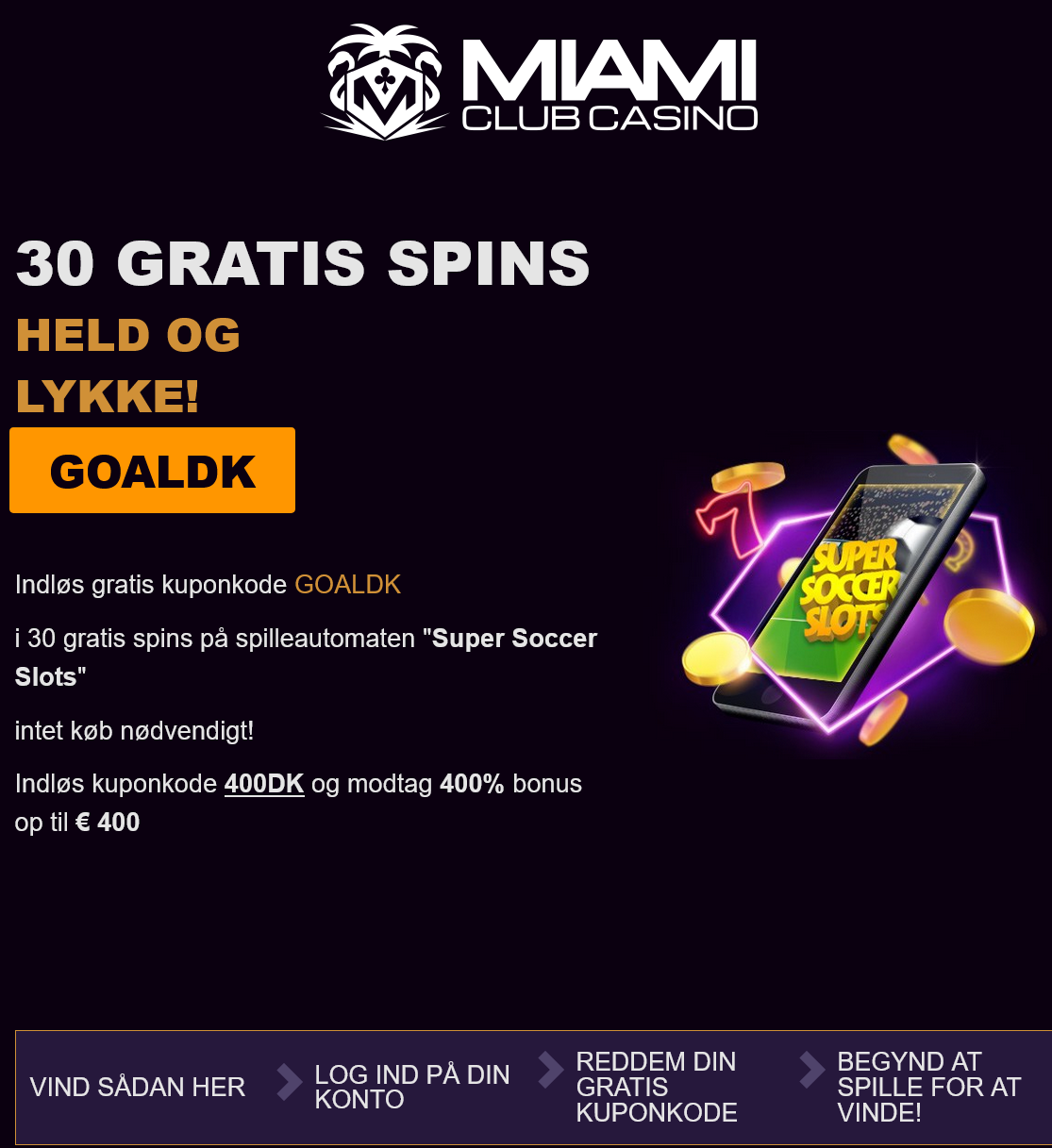 Miami Club 30 Free Spins